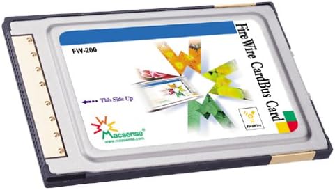 Macsense FW-200 FireWire CardBus Card (1) Each 6P and 4P Ports