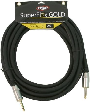 Elite Core SuperFlex Gold SFS-25QQ Premium 12 Gauge Speaker Cable, 25-Feet