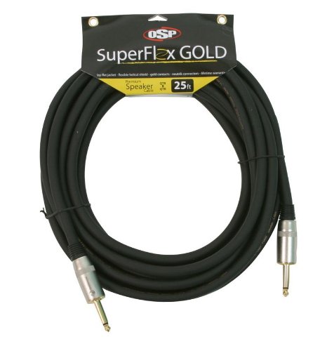 Elite Core SuperFlex Gold SFS-25QQ Premium 12 Gauge Speaker Cable, 25-Feet