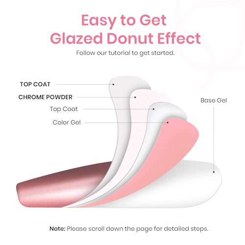 beetles Gel Polish White Chrome Nail Powder for Gel Nails, Pearl Nail Powder Mirror Effect Nail Glitter Manicure Holographic Pigment for Nail Art Design,1g Gift for Girls DIY Salon - Image 7