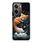 Fox, Stars, Clouds