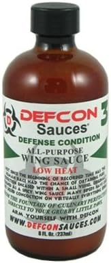 Defcon 3 Low Heat All-Purpose Wing Sauce, 8oz.