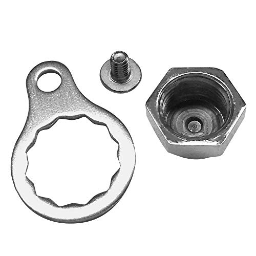 Equipamento de pesca, Andoer Carretel de pesca parafuso porca tampa alça peças de reparo placa de tr