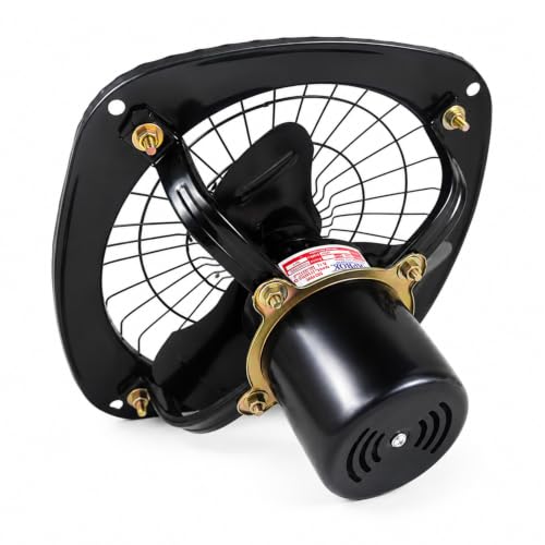 Image of 9 Inch 40W 230MM Exhaust Fan for Kitchen Bathroom Toilet Office | High Speed Air Exhaust Fan with Powerful Air Suction, Low Noise, Energy Efficient Motor