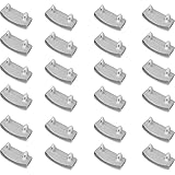 XIAONAN 24Pcs 53mm×9mm Plastic White Bed Slat Cover Replacement Holders End Caps for Holding Securin