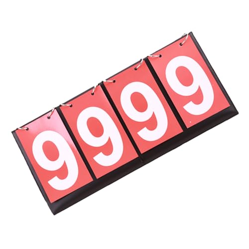Marcador de mesa VOSAREA para baloncesto rojo PVC