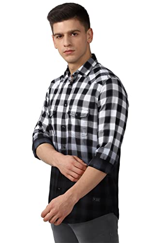 Image of Van Heusen Men's Checkered Slim Fit Shirt