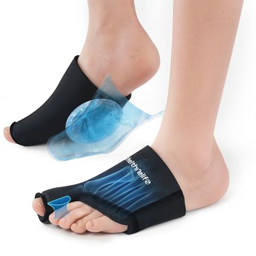 3D Forefoot Toe Ice Packs with Enhanced Dual-Layer Cooling Gel & Bunion Corrector for 30-Min Cold Therapy Feet Ice Packs Ball of Foot Gout Pain Relief for Swelling Plantar Fasciitis Hallux Valgus