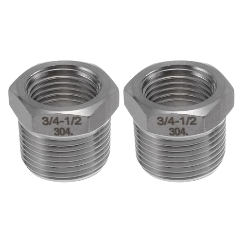 INFINAUTO 304 Edelstahl Reduzierstück 3/4-1/2 2Stk