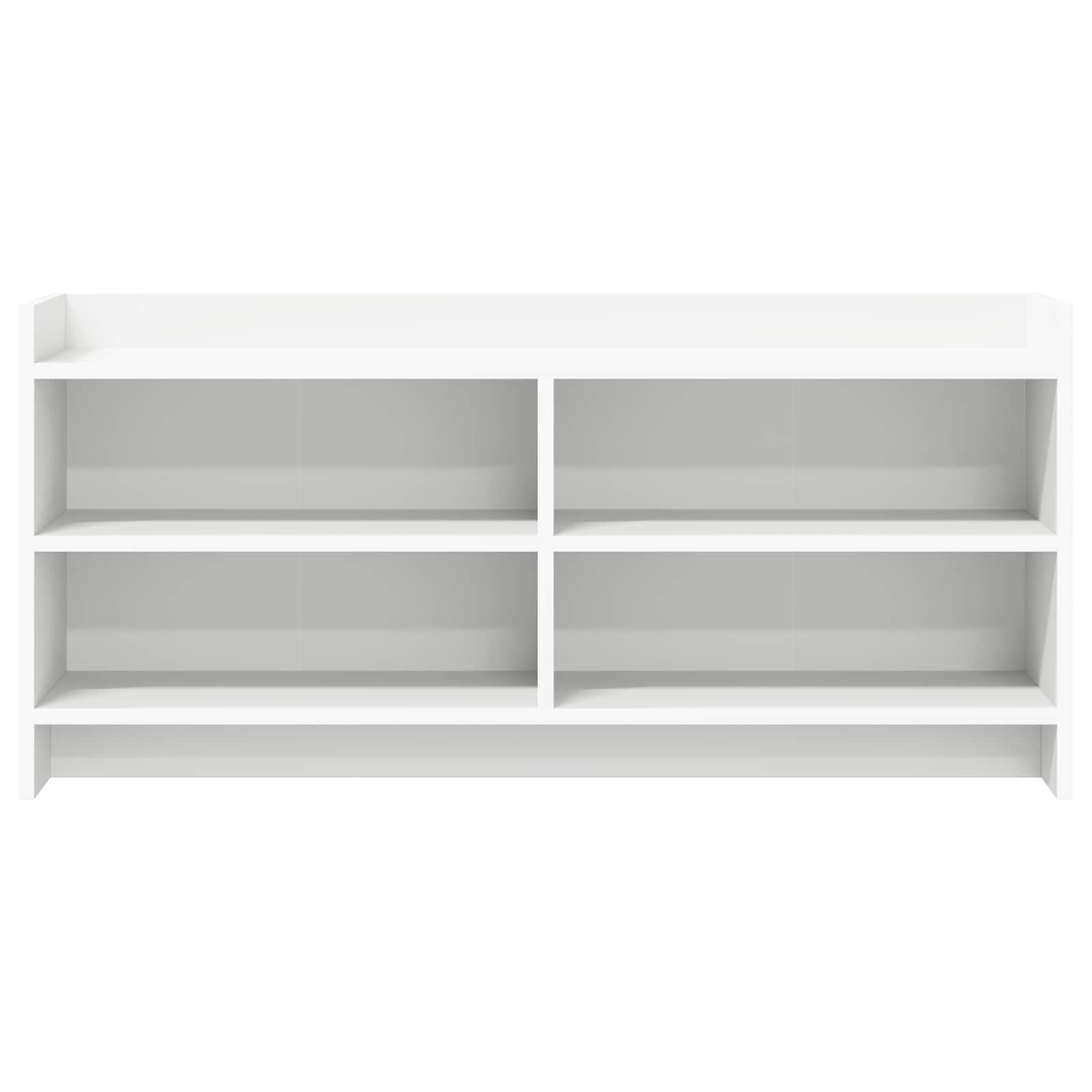Mueble de TV moderno de madera blanca 100 x 33 x 47 cm con mucho espacio de almacenamiento y estantería, ahorra espacio para sala de estar, dormitorio, rincón de juegos, gestión de cables