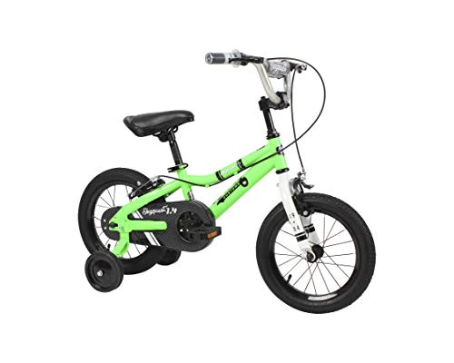Duzy Customs 14” Green Kids Bike with Five Minute Quick Assembly