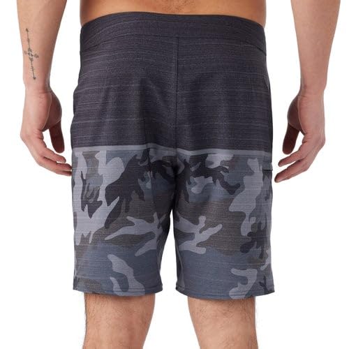 O'Neill Men's Board Shorts, 8-Inch Inseam, 4-Way Stretch, Gray Camo (US, Numeric, 38, Regular, Regular, Gray)4