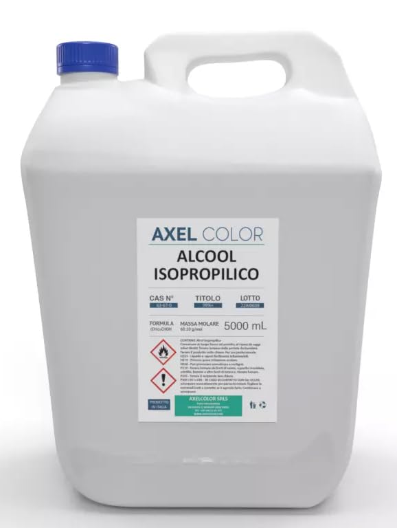 Isopropanol, alcohol isopropílico, alcohol puro al 99,9%, limpieza de impresoras 3D, electrónica, limpiador para bandejas ultrasónicas, multiusos – bidón de 5 litros
