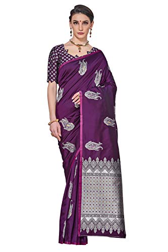 Image of Glory Sarees Women's Banarasi Silk Saree with Blouse Piece (GS Kara143 Parent)