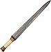 SZCO Supplies Damascus Sword with Bone Handle, Black