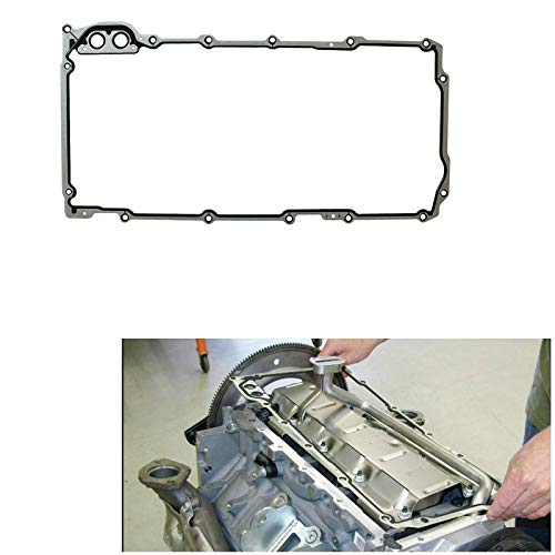 Car Engine Oil Pan Gasket 12612350 for GM Vehicles Equipment. fits Chevy Pontiac 5.3 5.7 6.0 LS1 LS2 LS3 LM7 LQ4 LQ9 LM7(Complete package to Direct replacement) - Thumbnail 5