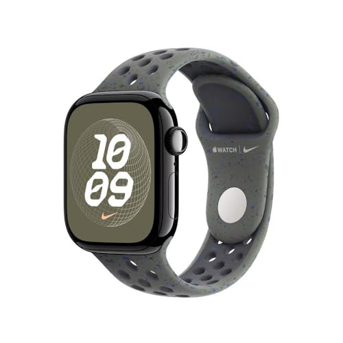 Apple Pulseira Esportiva Nike para Apple Watch 38mm, 40mm, 41mm, 42mm, Fluorelastômero e Alumínio, Cáqui-Cargo