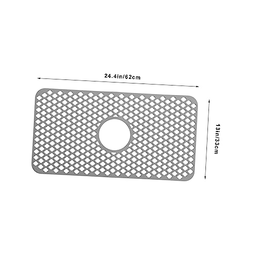 Alfombrilla escurreplatos antiarañazos de silicona duradera para proteger el fregadero 4