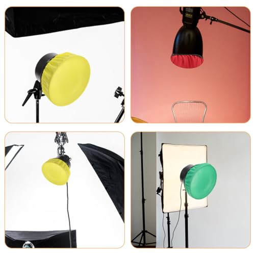 Cubierta elástica de 18 cm: pantalla difusora para luz de linterna de flash 5