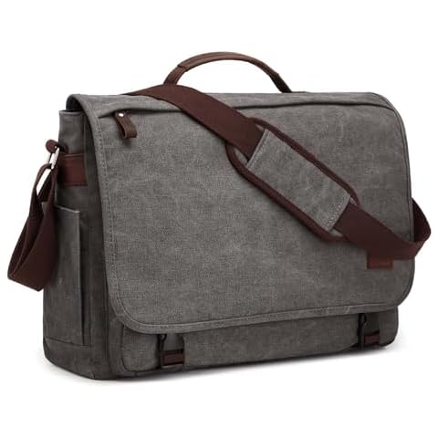 S-ZONE 17.3 Inch Canvas Laptop Messenger Bag Cover