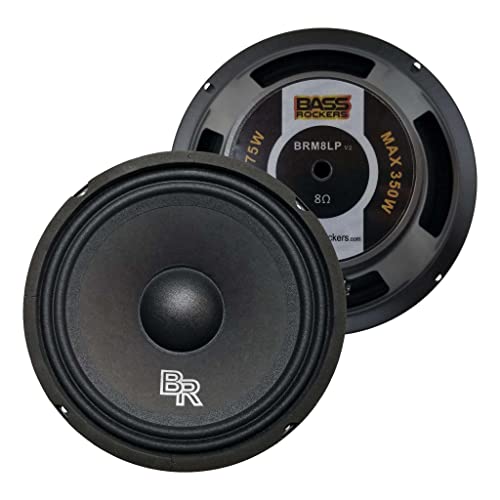 Bass Rockers Brm8Lp Best Quality 8" 300W High-Performance Best Quality Mid-Range Car Audio Speaker #TOP1