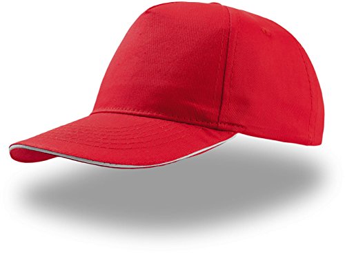 Atlantis Start Five Sandwich Cap, One Size, Red