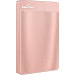 UnionSine 1TB Ultra Slim Portable External Hard Drive USB3.0 HDD Storage for PC,Mac, Desktop, Laptop, PS4, Xbox One, Xbox 360-Super Fast Transmission-HD-2510(Pink)