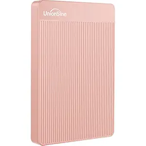 UnionSine 500GB Ultra Slim Portable External Hard Drive USB3.0 HDD Storage Compatible for PC, Desktop, Laptop, Xbox One, Xbox 360, PS4(Pink) HD-006