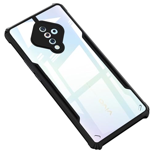 Image of Zapcase Back Case Cover for Vivo S1 Pro | Compatible for Vivo S1 Pro Back Case Cover | 360 Degree Protection Back Cover | Clear Case with Camera Protection | (TPU + PC | Matte Black)