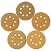 Mestool 5-Inch 8-Hole Hook and Loop Sanding Discs, Orbital Sander Sandpaper Discs, 100 Pieces Round Sandpaper Set Include 60 80 120 150 and 220 Grits