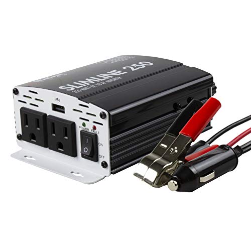 Wagan 3714 250W Slim Line AC to DC Inverter 250W TrueRated 500W Surge