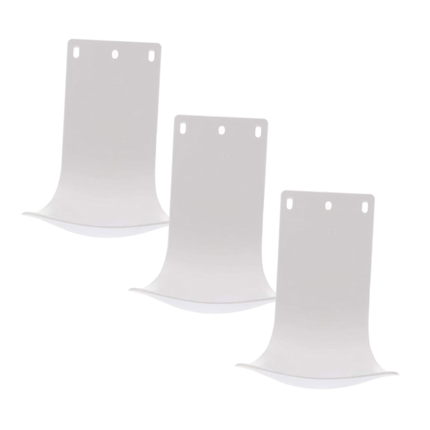 Baluue 3 pezzi Vassoio Antigoccia per Dispenser Sapone da Parete in Abs Resistente e Facile da Montare per Bagno e Cucina Design Compatto e Superficie Liscia Sicura