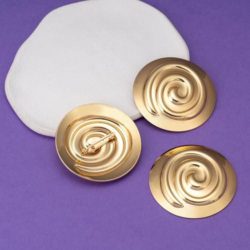 Broches dorées en spirale à fixation stable pour drapés de toge