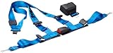 Fijación de 3 puntos. Schroth 11511 - Arnés de seguridad para coches de rally (3 puntos de sujeción, protección antideslizamiento, lado derecho), color azul