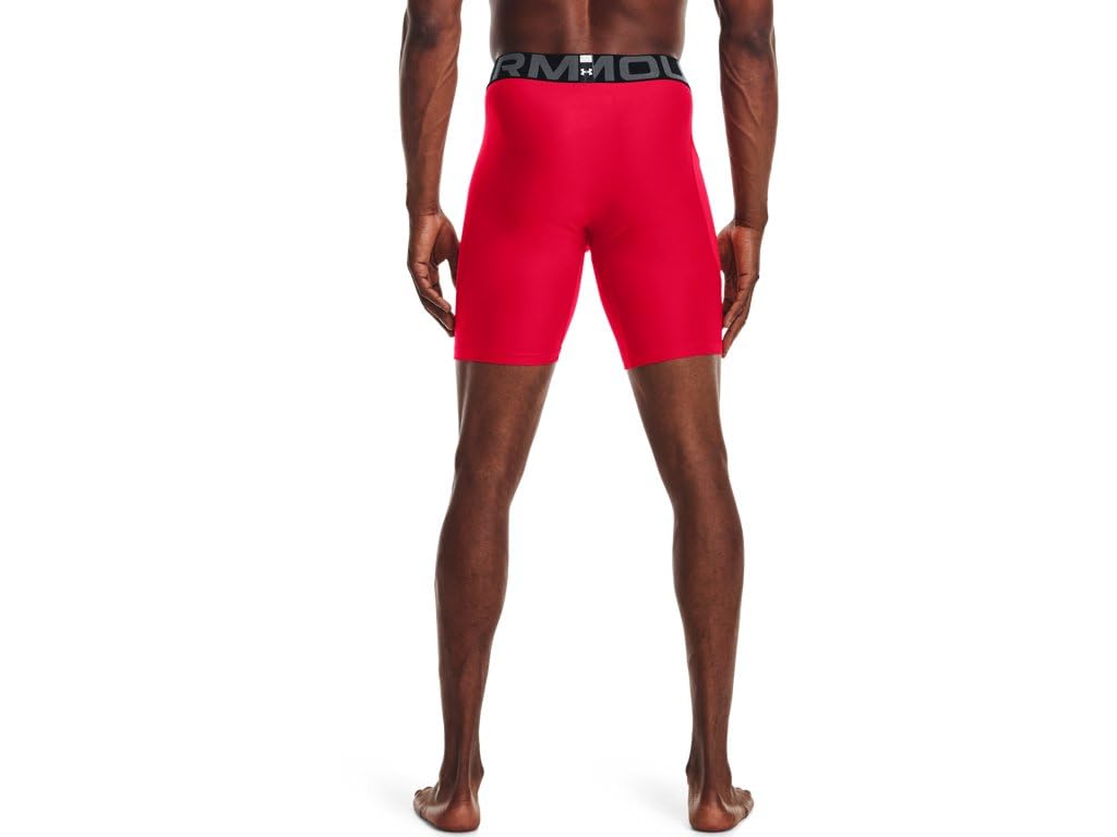 Under Armour Mens HeatGear Compression Shorts 4XL Red-White