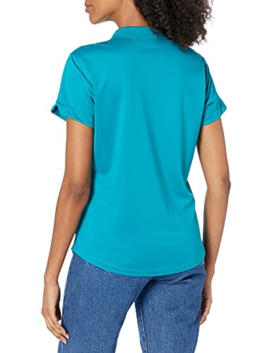 Classroom School Uniforms Big Girls Fit Moisture Wicking Polo, Teal, L #TOP1