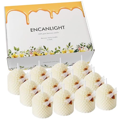 Bougies en cire d'abeille pour illuminer vos dîners de fête en famille
