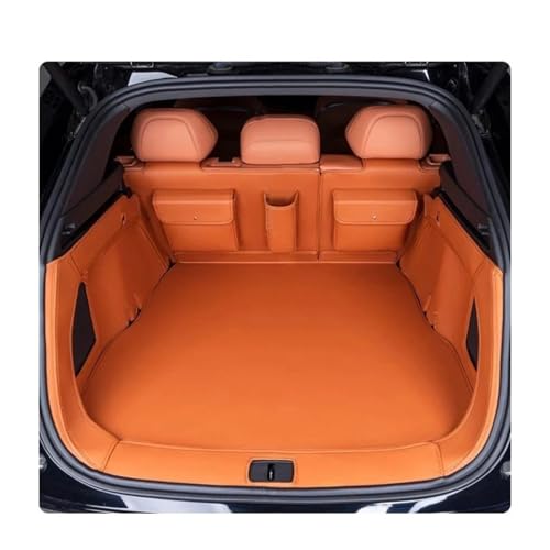 Tapis coffre voiture cuir luxe pour Changan Deepal S7 S07 2025 orange