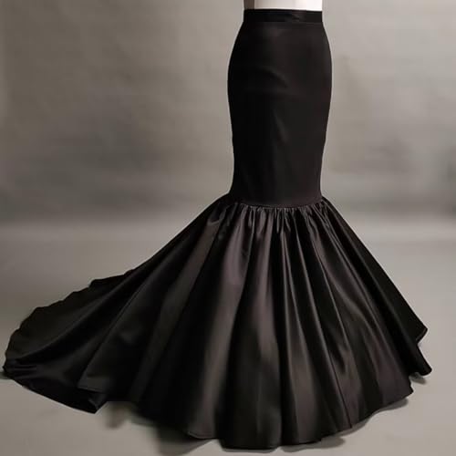 WDPL Women's Long A line Mermaid Flounce Skirt Prom Party Skirt3