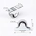 Lot de 20 Mini-Roulettes en Caoutchouc et Plastique 25 mm avec Plaque...