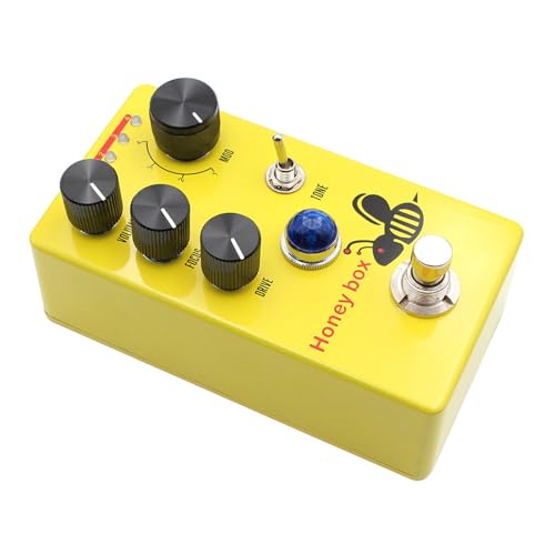 Pédale de distorsion guitare avec commandes réglables et boîtier ultra compact - 3