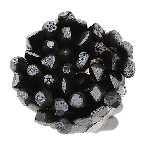 36 piezas de acero cuero metal tema insecto sello punzón set herramientas cuero cinturón bolsa artesanía joyería marcado