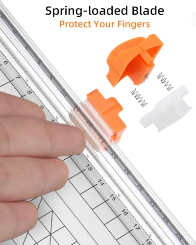 Image of Firbon A5 Paper Cutter, Small Straight Paper Trimmer with Side Ruler
