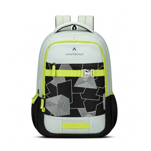 Image of Aristocrat Buzz Casual Backpack 30L | 3 Compartments with Quick-Access Front Pocket | Padded Shoulder Straps & Side Bottle Holders | Office & Travel Backpack for Men & Women
