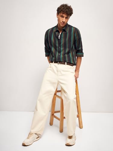 Image of Multi-Color Stripe Slim Fit Casual Shirt