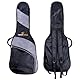 Soundsation PGB-5CG34 3/4 Größe Konzertgitarren Gig Bag - 5mm Polsterung, verstellbare Schultergurte, große Front- und Deckeltasche, schwarz/grau