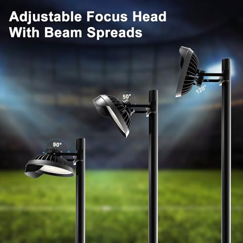 Lightdot 350W(400x1W) LED Stadium Lights 52500Lm (1400W Eqv.) LED High Mast Lights Outdoor AC100-277V IP65 Waterproof Outdoor Sport Count Light - 2Pack by Lightdot - Used condition - Image 6