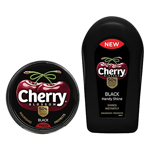 Cherry Blossom Wax Polish Black 40 gm & Shoe Shiner Sponge Handy Shine Black (B0BVVLVC3L) Amazon Price History, Amazon Price Tracker