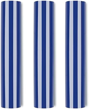 VENITOR 3D Puff Heat Transfer Vinyl,12”x10” Puff HTV 3 Sheets,3D Puffy HTV Heat Transfer Vinyl for T-Shirts Clothes Bag Pillow Textile Fabric Iron on Vinyl for Cricut-Blue