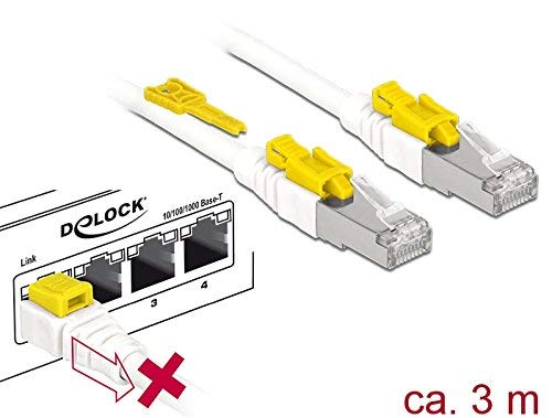 Preisvergleich Produktbild DeLock Kabel RJ45 Secure Cat.6A 3 m